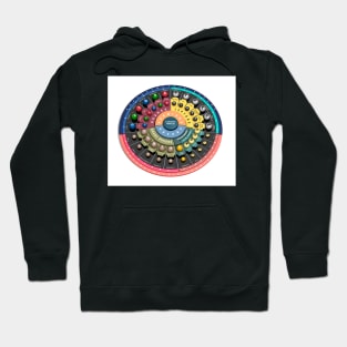 Elementary particles, illustration (C023/2903) Hoodie